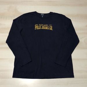 Polo Jeans co Ralph Lauren Spell Out Long Sleeve